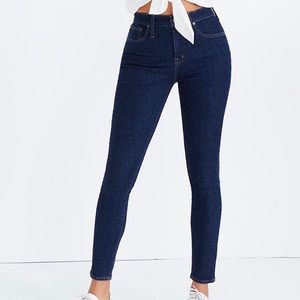 Madewell Curvy High-Rise Skinny dark jeans (32P)